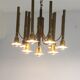 Lustre trompette en laiton, années 1970