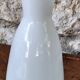 White glass vase