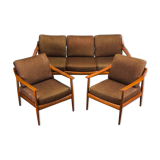 Ensemble de salon en teck danois de Walter Knoll, années 1960