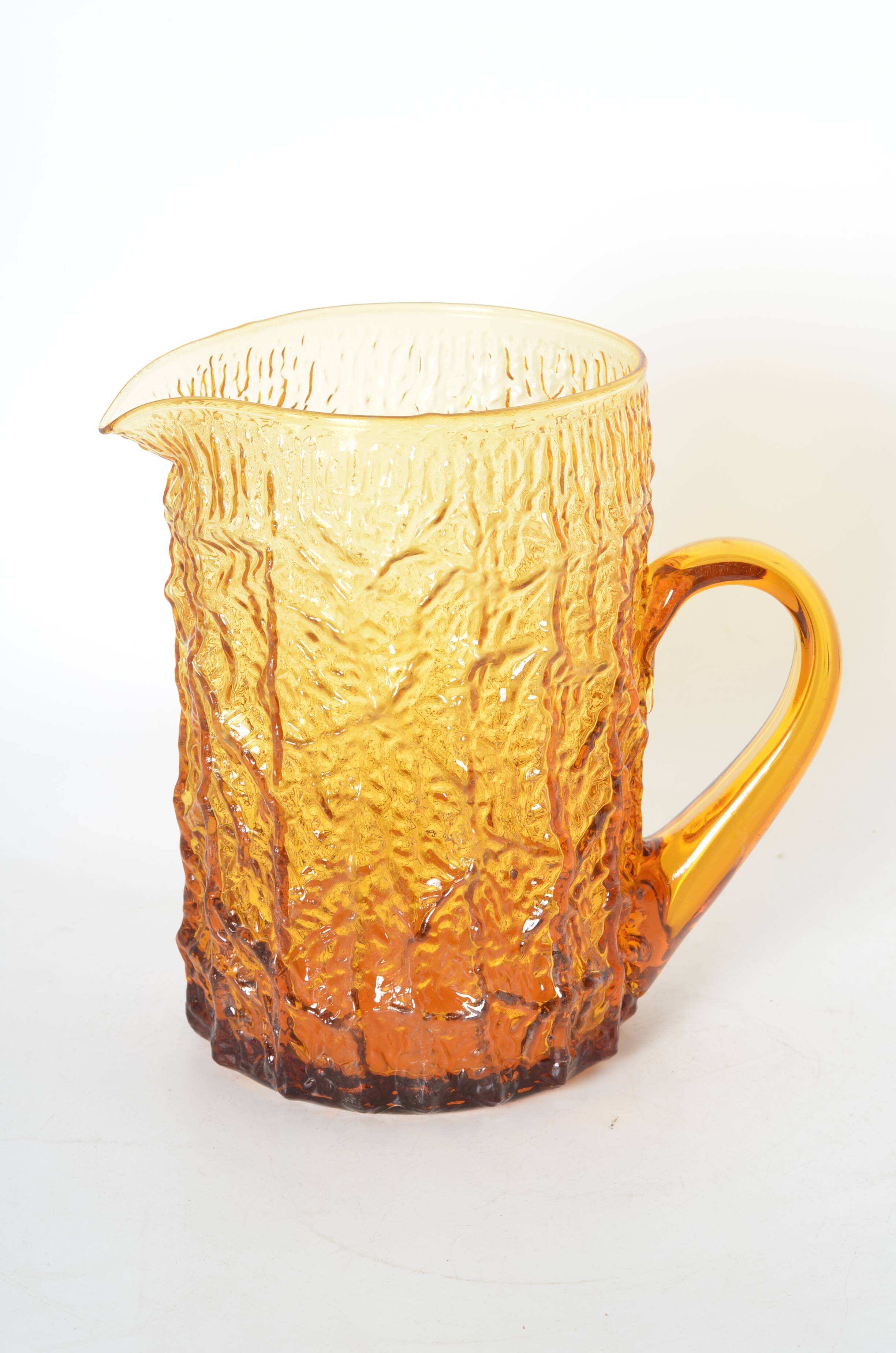 Whitefriars amber decanter