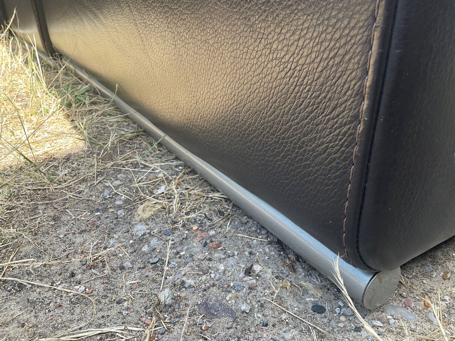 Incanto Italy modular corner sofa in brown leather