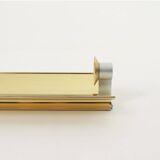Vintage Modernist Brass Wall Candle holder  Sconce  height 30 cm designed By Lars Norinder