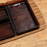 Vintage bakelite tray '70 with cups
