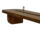 Vintage wooden wall shelve rack bookshelf in wood minimalist