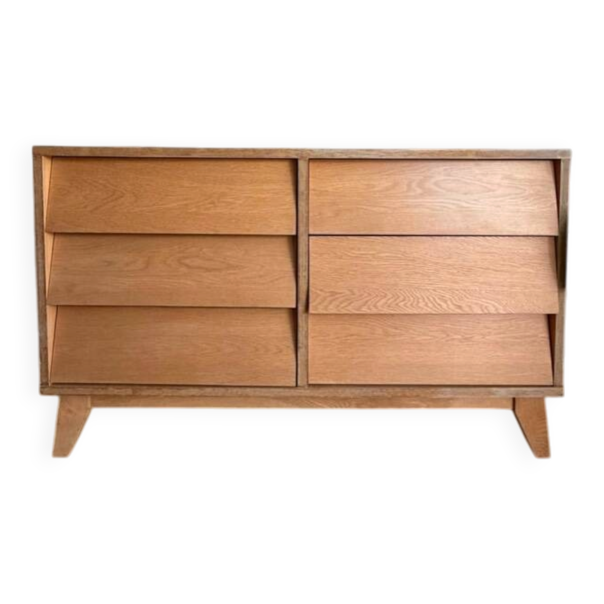 Large Vintage Double Chest of Drawers / Scandinavian Style (6 drawers)