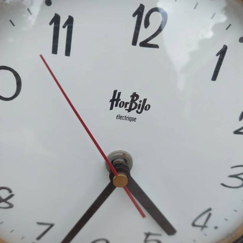 Black formica clock