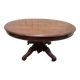 Table à manger ovale en acajou Napoléon III