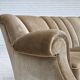 1960s, Danish 3-seater sofa, green furniture velour, oak wood legs.