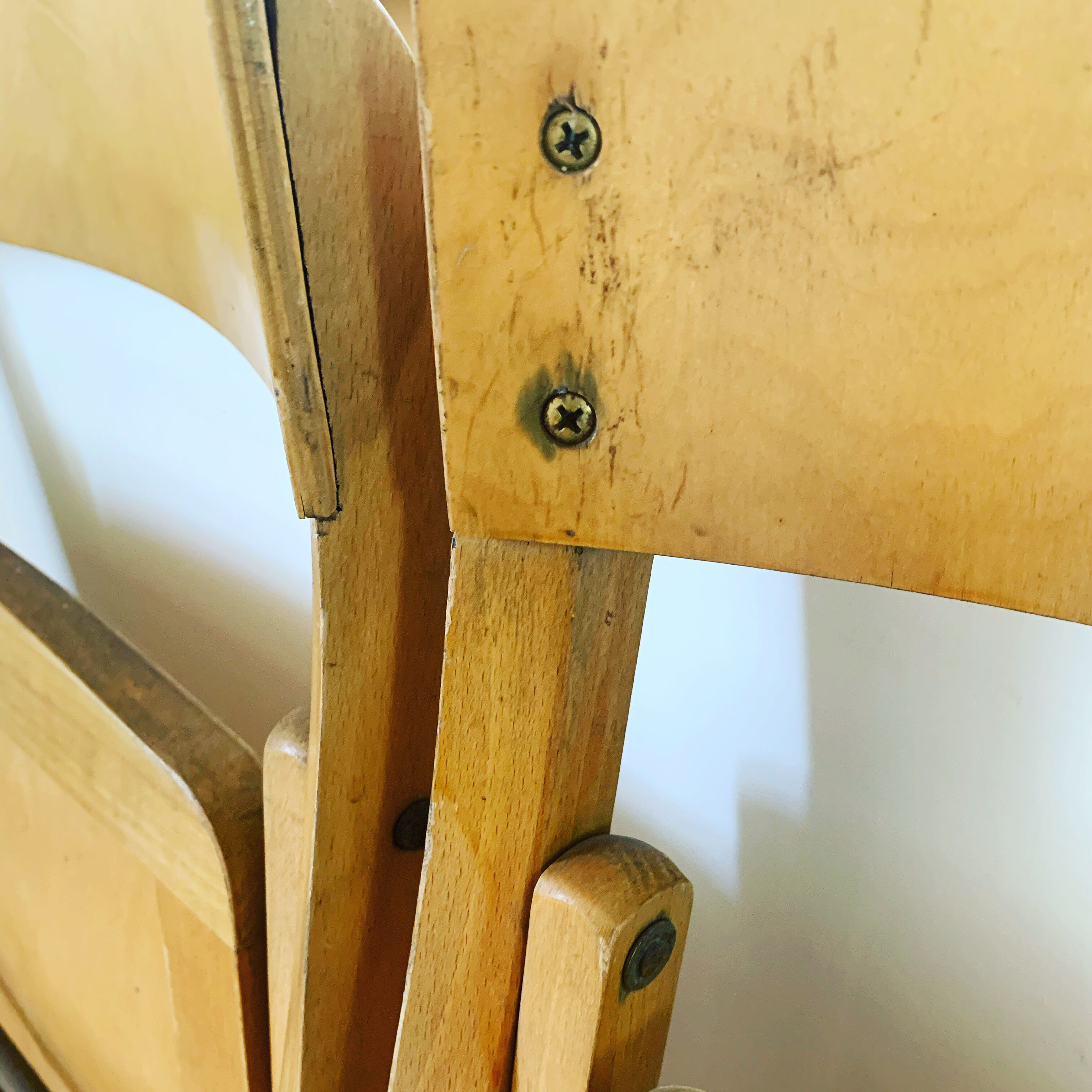 Pair of vintage folding chairs