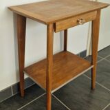 50s side table with compass legs
