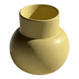 Small light yellow ball vase