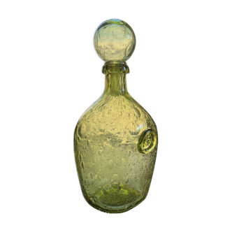 Biot carafe in blown glass