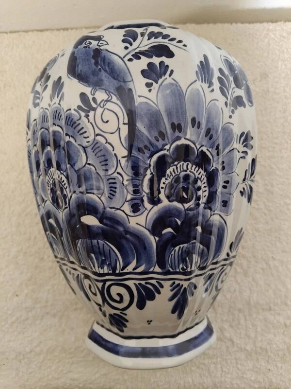 Vase / Potiche Vintage De DELFT Peint A La Main Signé