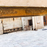 Mirror golden era wood restoration XIX 82.5x68.5cm