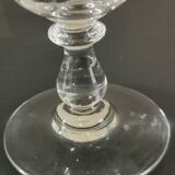 Port wine liqueur glasses in blown glass early 20th century