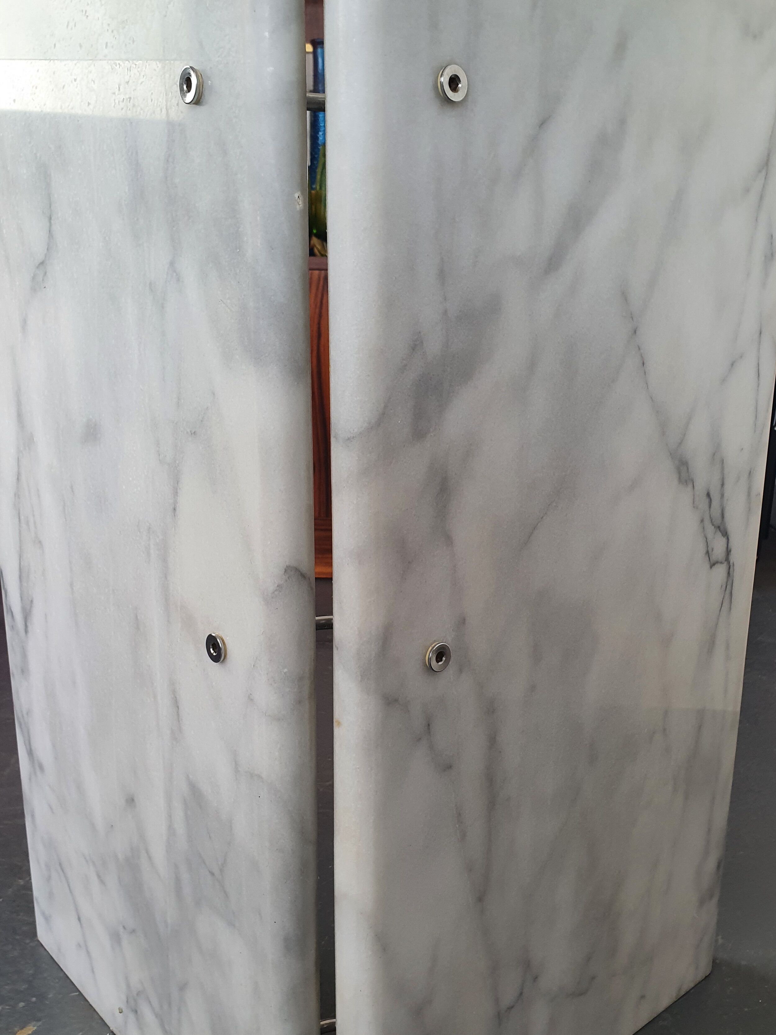 Dining table marble legs Roche Bobois