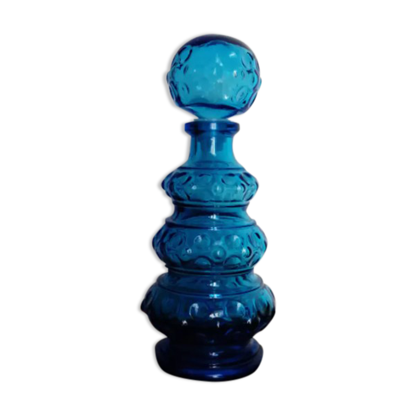 Blue decanter