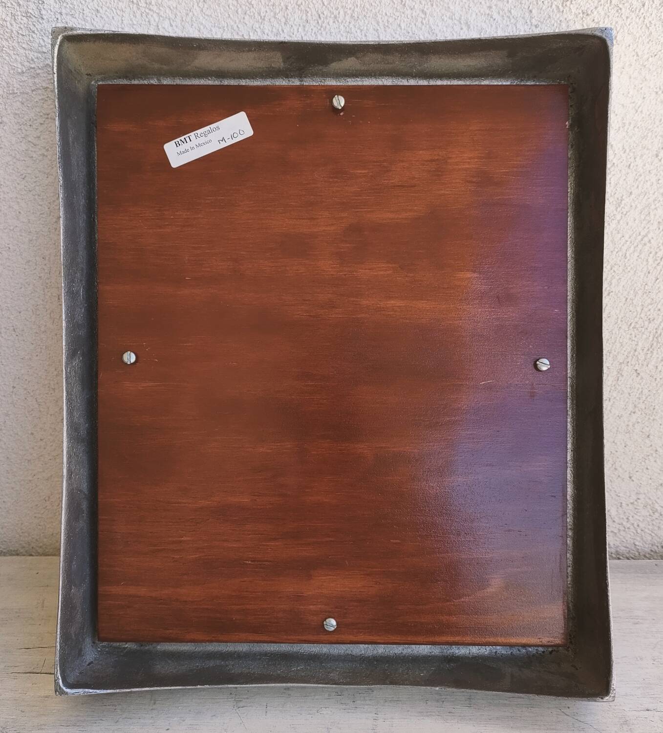 Designer silver metal photo frame