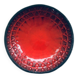 Brutalist Design Art Ceramic Bowl by Jan Nolf, Perignem, Belgium, 1950s