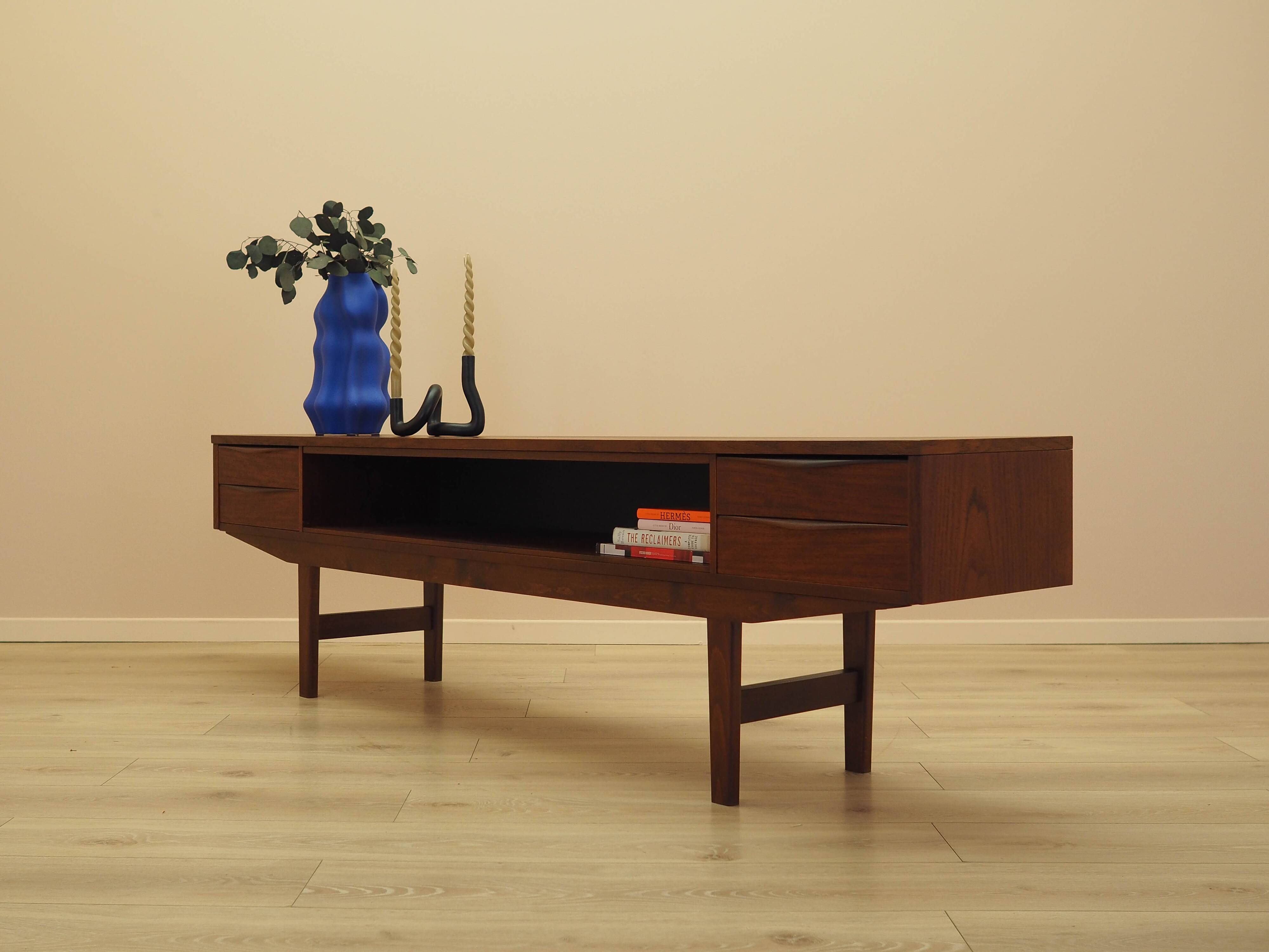Teak lowboard, Danish design, 1970s, made in Denmark
