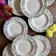 Set of 8 antique deep plates in ironstone, Villey de Longch.