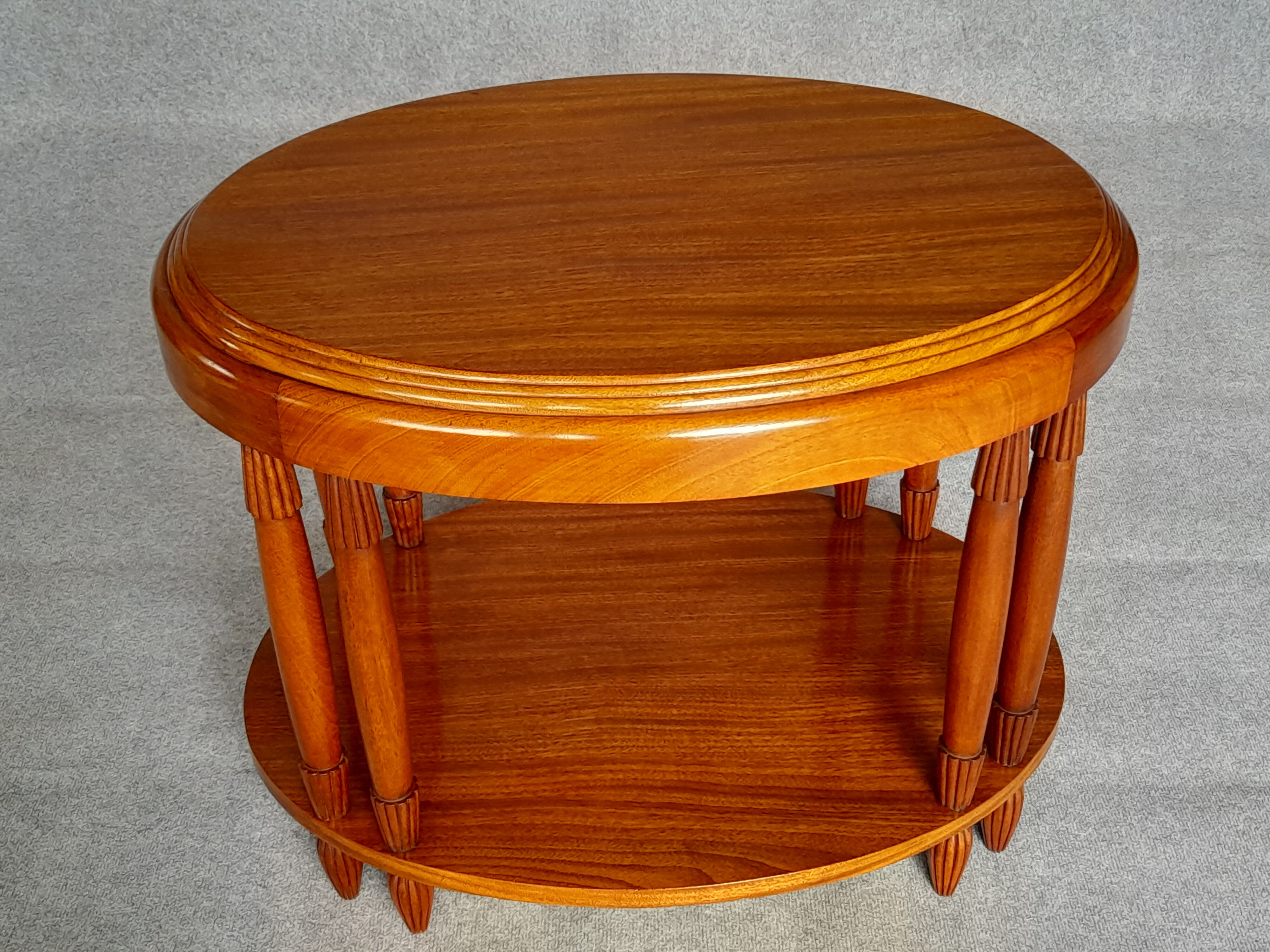 Art Deco period oval coffee table