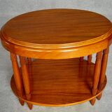 Table basse ovale d'époque art déco