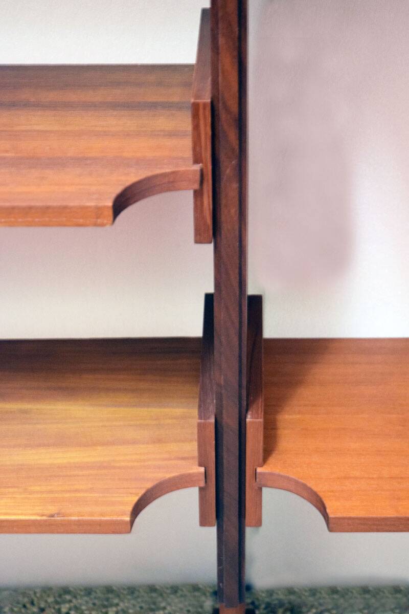 Teak bookcase by Esposizione Permanente Mobili Cantu' 1960s