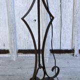 Brutalist wrought iron floor lamp 1970