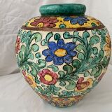 Polychrome floral vase Cerart Monaco