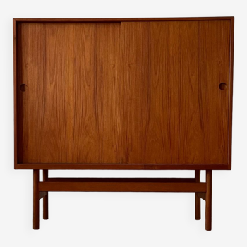 Teak Highboard Cabinet 1960s Skive Denmark