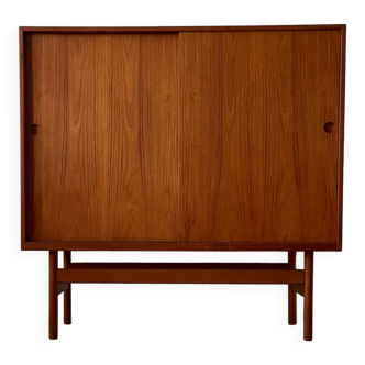 Teak Highboard Cabinet 1960s Skive Denmark