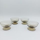 Set of 4 glass cups