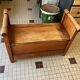 Wooden chest bench
