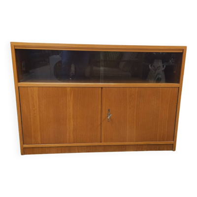 Meuble vitrine 2 portes 1960