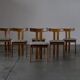 T back dining chairs - Europe 1960s