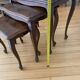 Set of 3 vintage nesting tables in oak – Louis XV / Regency style