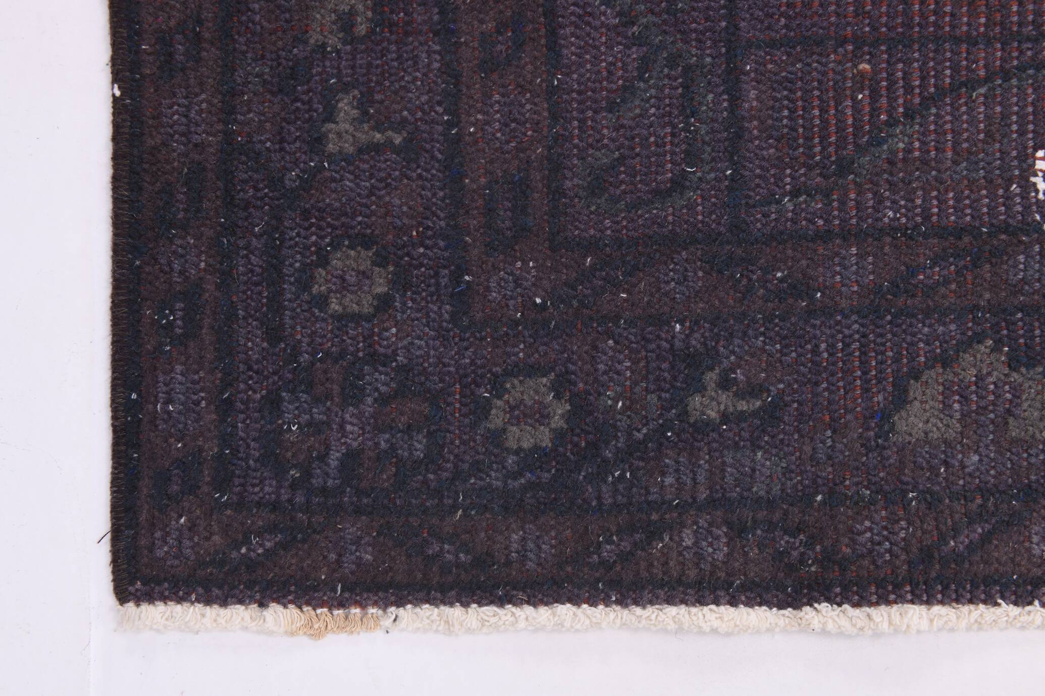 4x8 Shades Of Purple Oriental Handmade Wool Turkish Vintage Rug, 140x230Cm