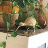Golden brass bird