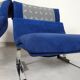 Chaises Saporiti Onda - daim bleu