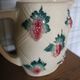 Pichet Earthenware Grapes Vine Leaves Digoin Sarreguemines