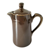 Antique brown porcelain coffee pot – C.P. & Cie, Mehun (late 19th century)