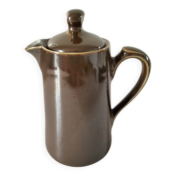 Cafetière ancienne en porcelaine brune – C.P. & Cie, Mehun (fin 19ème)