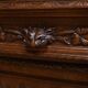 Narrow Oak Display Cabinet, Louis XIII style – Late 19th century