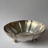Silver-plated metal bowl