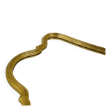 Curved wall mirror in gilded wood Chelini Firenze, mid-century, Italy, 1950s.