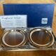 Pair of stainless steel bottle coasters létang and rémy