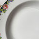 8 Digoin opaque porcelain soup plates with floral pattern "3984" ~
