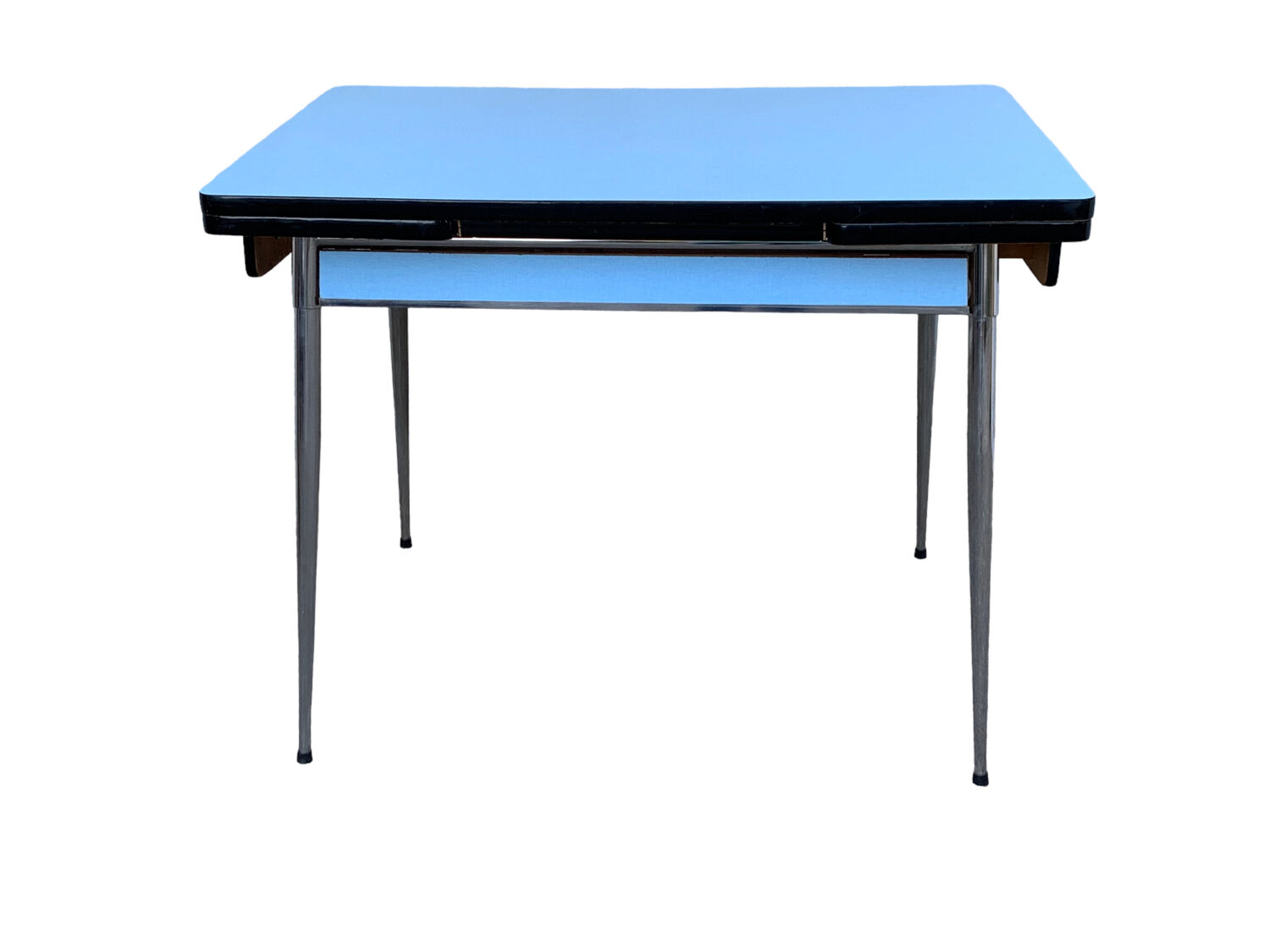 Blue formica table Sogemap 1960
