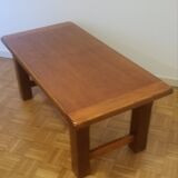 Solid blond oak coffee table